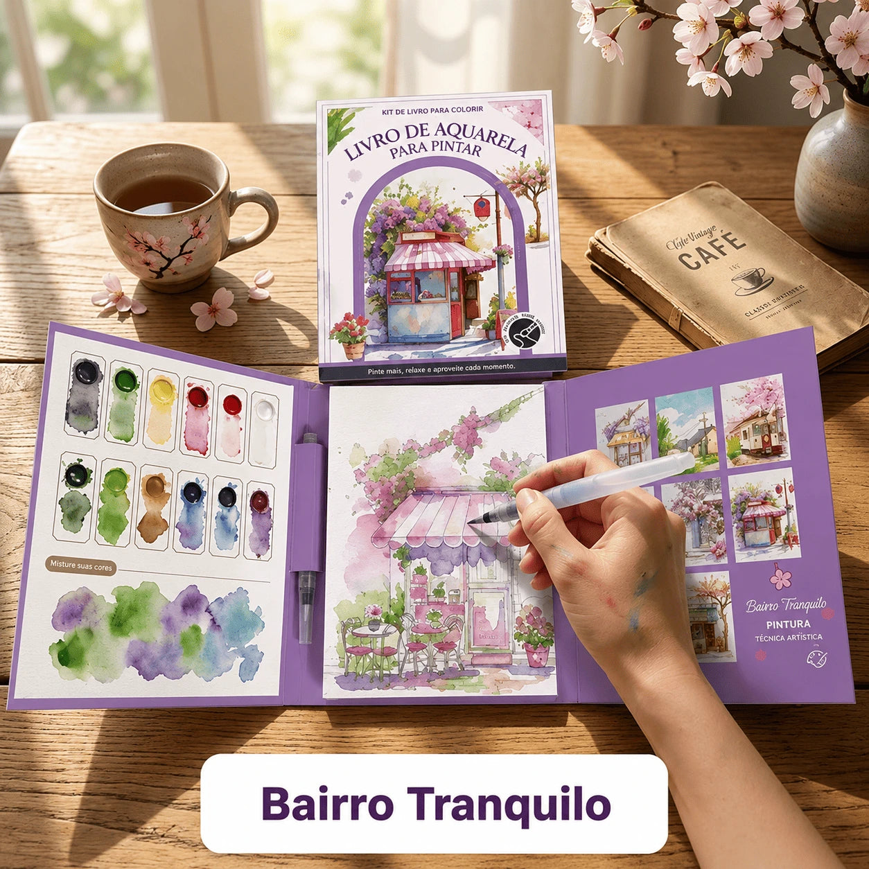 Kit Criativo de Aquarela Calma e Cor